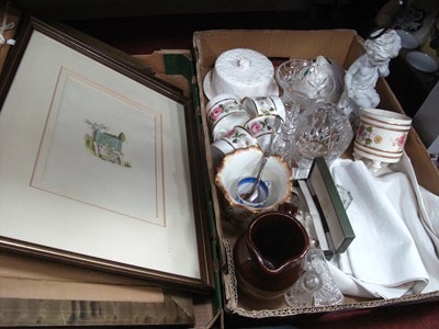 Lot 1035 - A Collection of Misc Items, including a gilt...