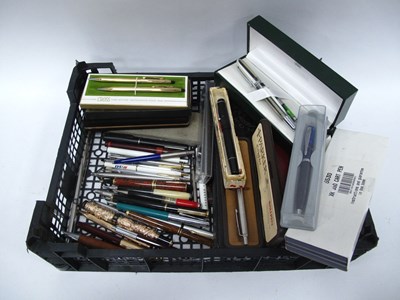 Lot 1454 - A Large Collection of Pens, including fountain...