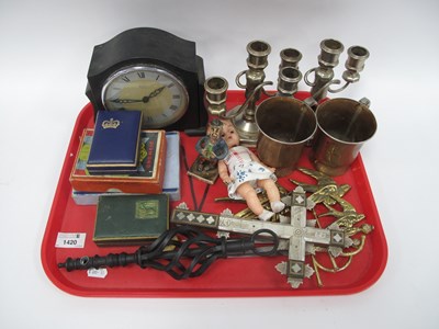 Lot 1420 - Mixed Collectables, comprising Bentima 8 Day...