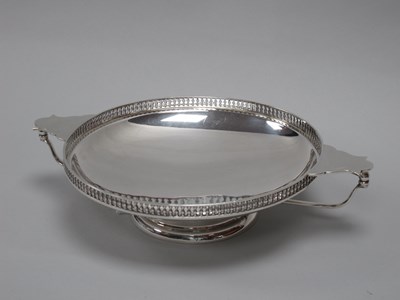 Lot 23 - A Hallmarked Silver Twin Handled Footed Dish,...
