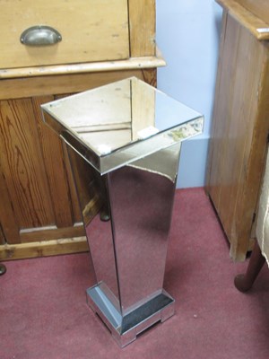 Lot 1598 - A Contemporary Mirrored Stand, with a tapering...