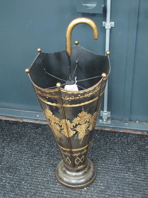 Lot 1152 - A Vintage Toleware Umbrella / Stick Stand,...