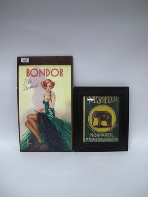 Lot 1450 - A Bondor Silk Stockings Advertising Sign, on...