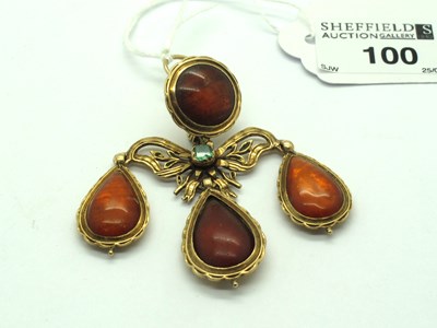 Lot 100 - An Antique Style Large Drop Pendant, the...