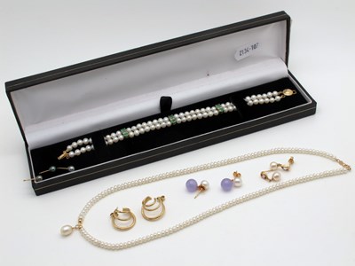 Lot 108 - A Modern Two Row Freshwater Pearl Bracelet...