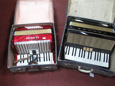 Lot 1486 - Hohner 'Arietta IM' Accordion with seventy-two...