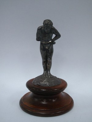 Lot 1441 - Silver-Plated Car Mascot of Atlas Stood on...