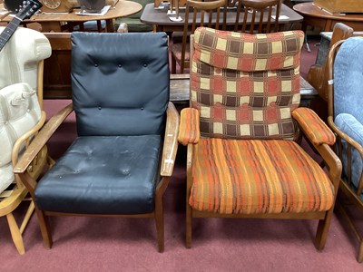 Lot 1613 - Cintique Easy Chair, circa 1960s covered in...