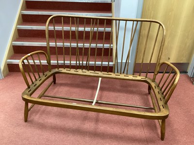 Lot 1616 - Ercol Two Seater Settee Frame with spindle...