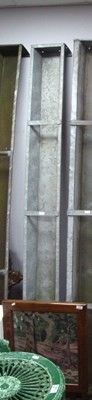 Lot 1562A - Galvanised Animal Feeding Trough, 273.5cm wide.