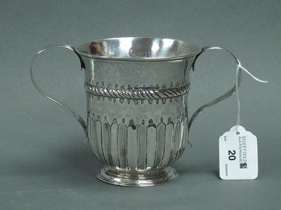 Lot 20 - An XVIII Century Hallmarked Silver Twin...