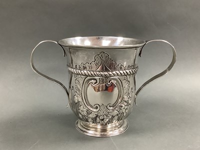 Lot 77 - An XVIII Century Hallmarked Silver Twin...
