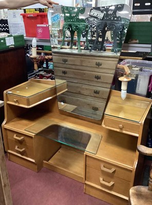 Lot 1557 - E.Gomme for G.Plan, light oak dressing table...