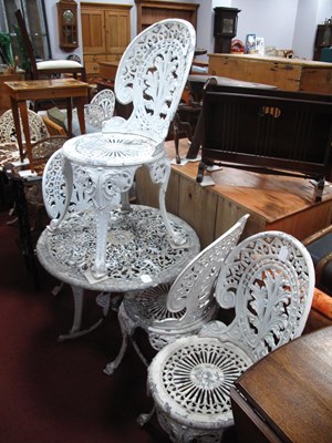 Lot 1571 - Garden Furniture - vintage aluminium table and...