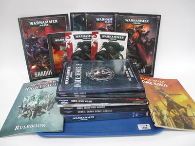 Lot 1426 - Warhammer 40K Books, approx 16 copies:- One Tray.