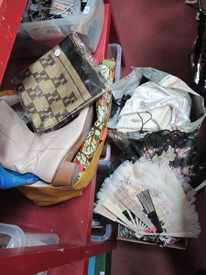 Lot 1158 - Mixed Collection of Handbags, shoes, fans,...