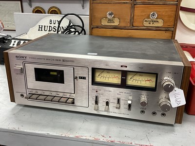 Lot 1448A - Sony TC-206SD Stereo Cassette Deck with mains...