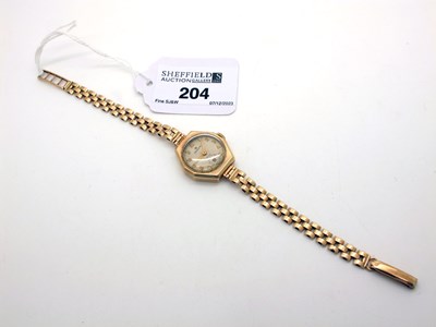 Lot 204 - Rolex; A 9ct Gold Cased Ladies Wristwatch, the...