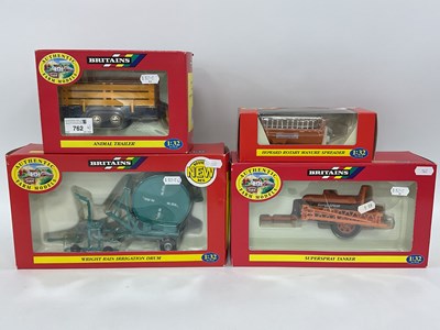 Lot 762 - Four Britains 1:32 Scale Diecast Farm Model...