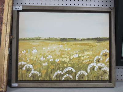 Lot 1526 - Janet Bell (British, contemporary), field...