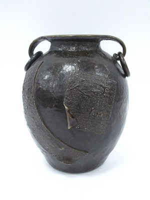 Lot 1442 - An Oriental Bronze Pot, featuring two...