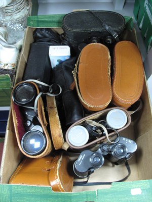 Lot 1030 - Binoculars; Falcon 10 x 50, Prinz 10 x 50,...
