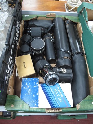 Lot 1064 - Camera Lenses; Nikon 80-200mm f/4.5, Nikon...