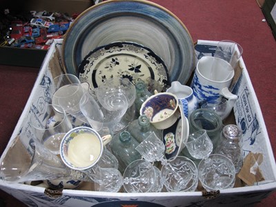 Lot 1127 - Blue-White Jugs, XIX Century bottles, Studio...