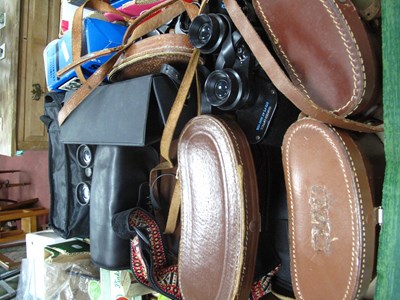 Lot 1060 - Binoculars; Prinz 10x50, Yashica 10x50, Falcon...