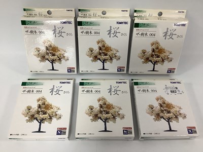 Lot 882 - Six TOMYTEC (Japanese) N gauge Cherry Tree...