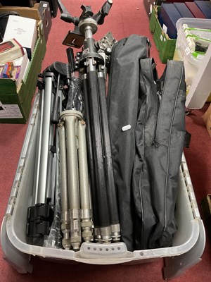 Lot 1126 - A Large Collection of Camera Tripods,...