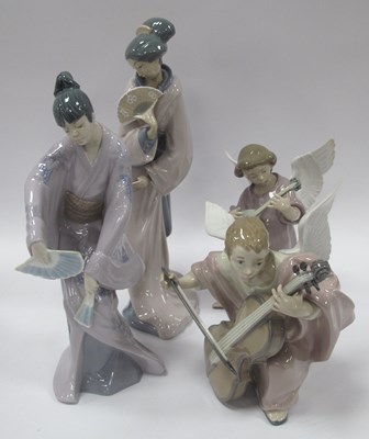 Lot 1220 - A Collection of Four Spanish Lladro Figurines,...