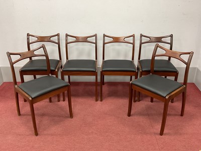 Lot 1598 - A Set of Six Mid Century Danish Dining Chairs,...