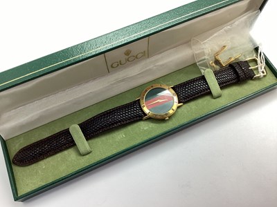 Lot 290 - Gucci; A Gent's Wristwatch, the circular...