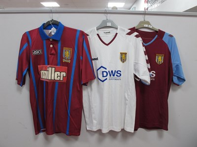 Lot 303 - Football Shirts - Aston Villa, Asics home...