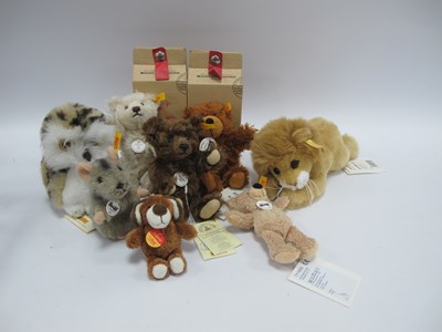 Lot 1354 - Steiff - 'Leo' 24cm long, 'Charly', 1997,...