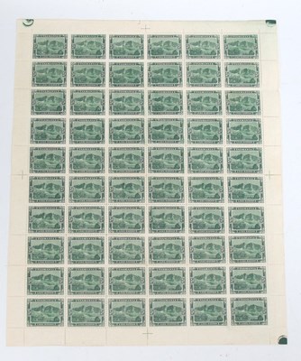 Lot 565 - Stamps: A Sheet of sixty Tasmania 1/2d Lake...