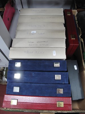 Lot 1026 - Thirteen Empty Coin Set Boxes from Proof Coin...