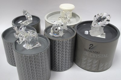 Lot 1272 - Swarovski; a quantity of boxed figures to...