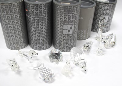 Lot 1270 - Swarovski; A quantity of animal figurines to...
