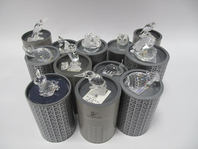 Lot 1277 - Swarovski; A large collection of animal...