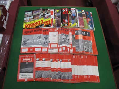 Lot 432 - Nottingham Forest Home Programmes,...