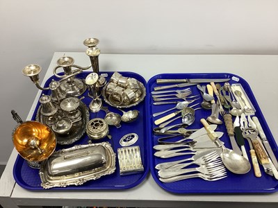 Lot 189 - A Collection of Assorted Plated Ware,...