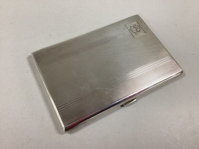 Lot 16 - A Hallmarked Silver Cigarette Case, J.H.W...