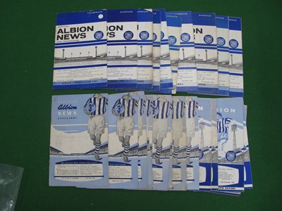 Lot 697 - West Bromwich Albion Home Programmes 1956 - 67,...