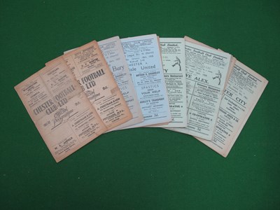 Lot 711 - Chester Home Programmes, 1951 - 2 v. Mansfield...