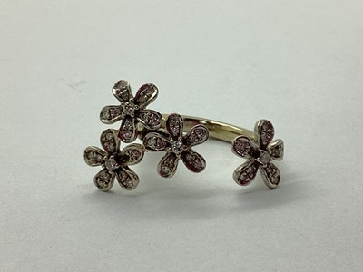 Lot 55 - A Modern Diamond Set Dress Ring, of multi...