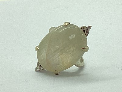 Lot 54 - A Large Modern Single Stone Dress Ring, the...