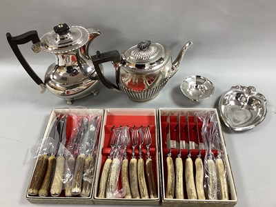 Lot 218 - A Decorative Plated Teapot, of foliate swag...