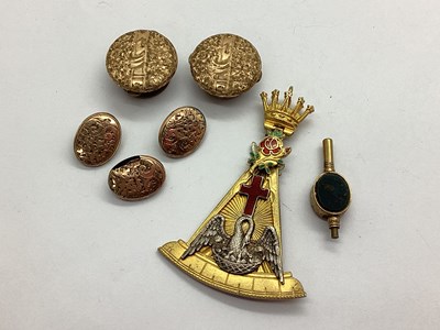 Lot 287 - Masonic Interest; A Hallmarked Silver Gilt...